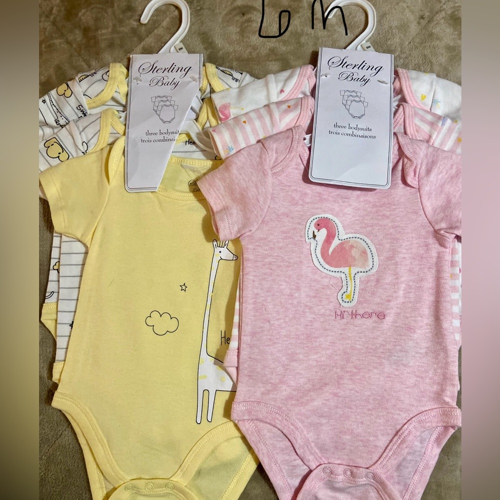 Pink and Yellow One Piece Set
